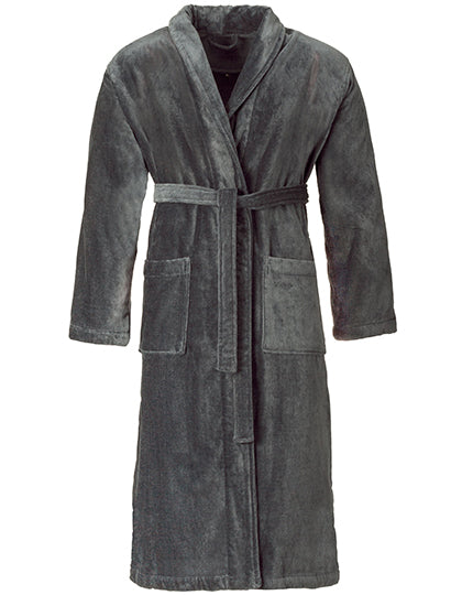 Velour Bathrobe Feeling With Shawl collar L-Shop