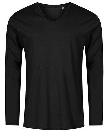 Men´s V-Neck T-Shirt Long Sleeve L-Shop