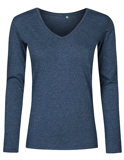 Women´s V-Neck T-Shirt Long Sleeve L-Shop