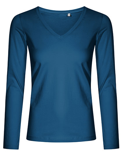 Women´s V-Neck T-Shirt Long Sleeve L-Shop