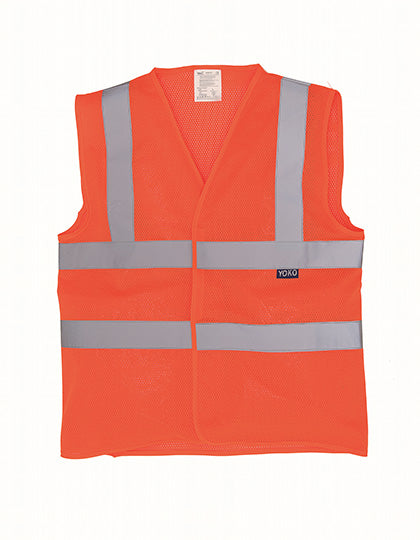 Hi-Vis Top Cool Recycled Open Mesh Waistcoat L-Shop