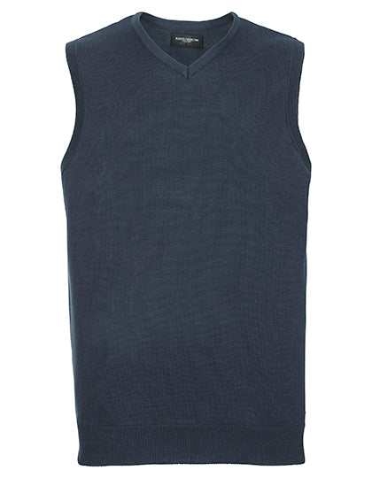 Men's V-Neck Sleeveless Knitted Pullover L-Shop