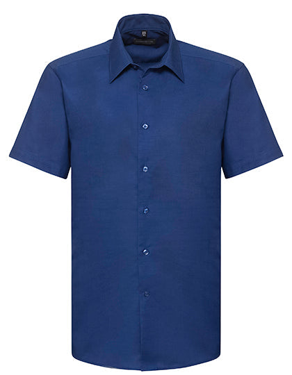 Men's Short Sleeve Tailored Oxford Shirt L-Shop