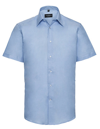 Men's Short Sleeve Tailored Oxford Shirt L-Shop