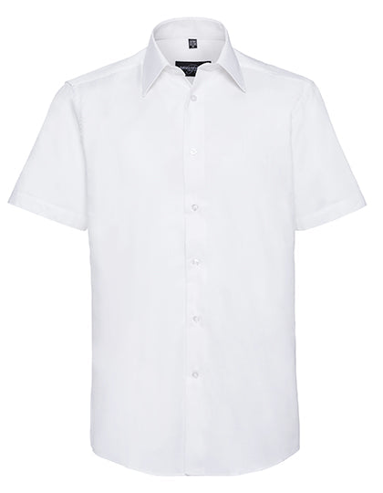 Men's Short Sleeve Tailored Oxford Shirt L-Shop