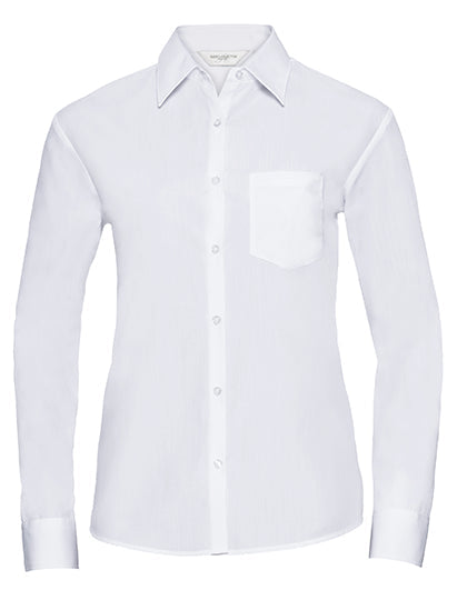 Ladies' Long Sleeve Classic Polycotton Poplin Shirt L-Shop