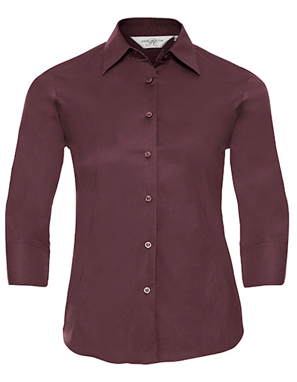 Ladies' Long Sleeve Classic Pure Cotton Poplin Shirt L-Shop