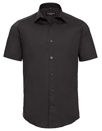 Men's Short Sleeve Fitted Stretch Shirt L-Shop