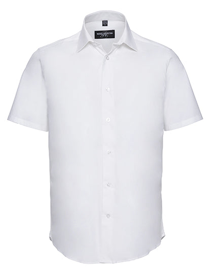 Men's Short Sleeve Fitted Stretch Shirt L-Shop